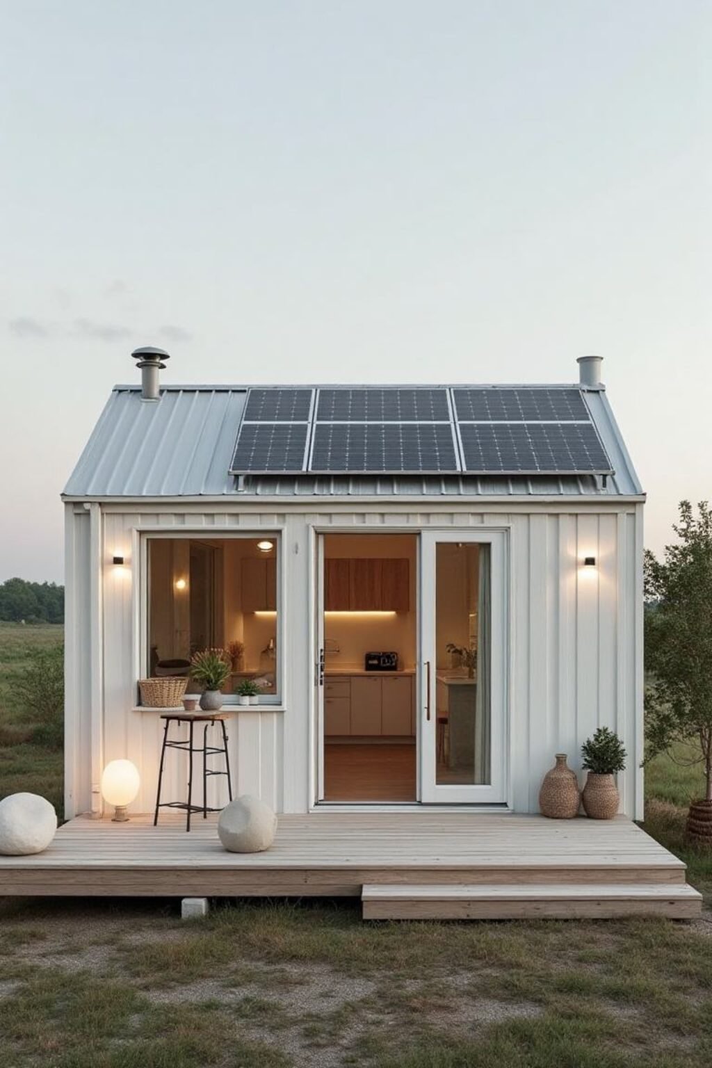 15+ Solar-Powered Tiny Homes Ideas for Sustainable Off-Grid Living - Sustainable Off Grid Penthouse With Vigil Wtower Guard