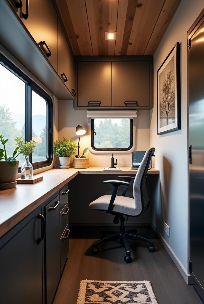 Industrial Chic-Urban Loft-Style RV Office