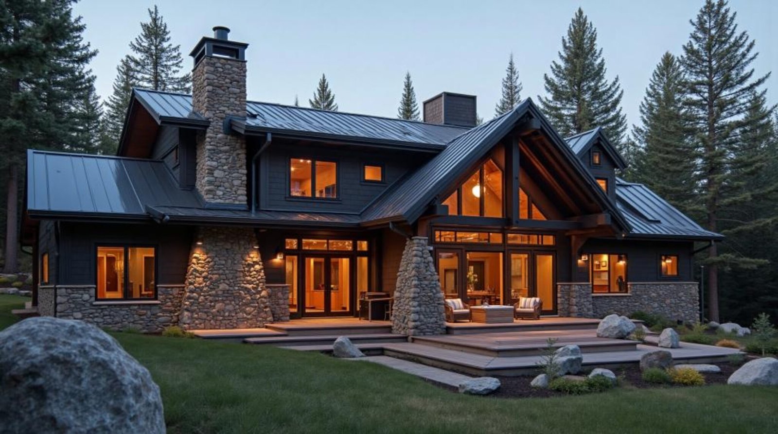 Rustic Lodge Interior Design photo