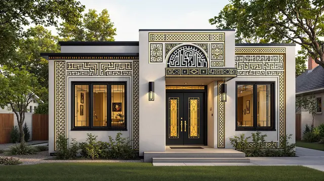 Gilded Elegance – Art Deco-Inspired Prefab Masterpiece