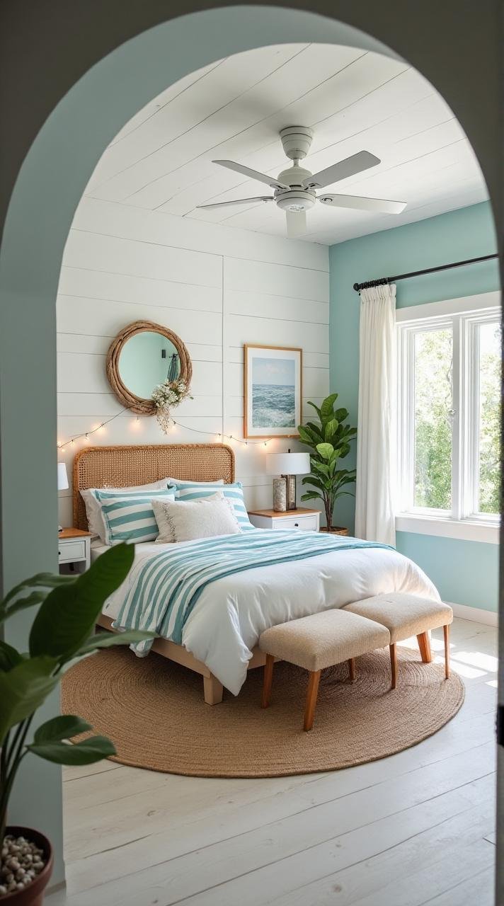 Serene Escape: Coastal Breeze Bedroom Retreat