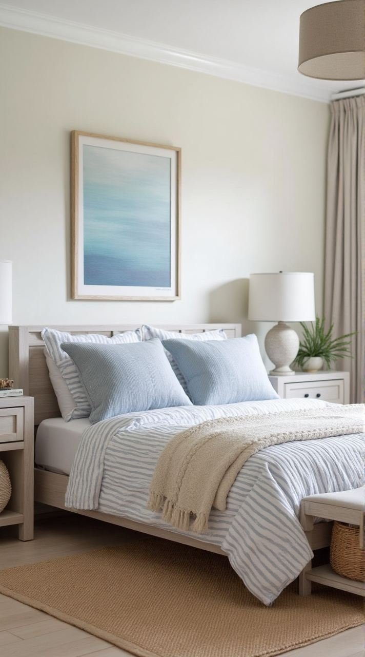 Coastal Scandinavian Bedroom – A Breezy and Minimalist Retreat