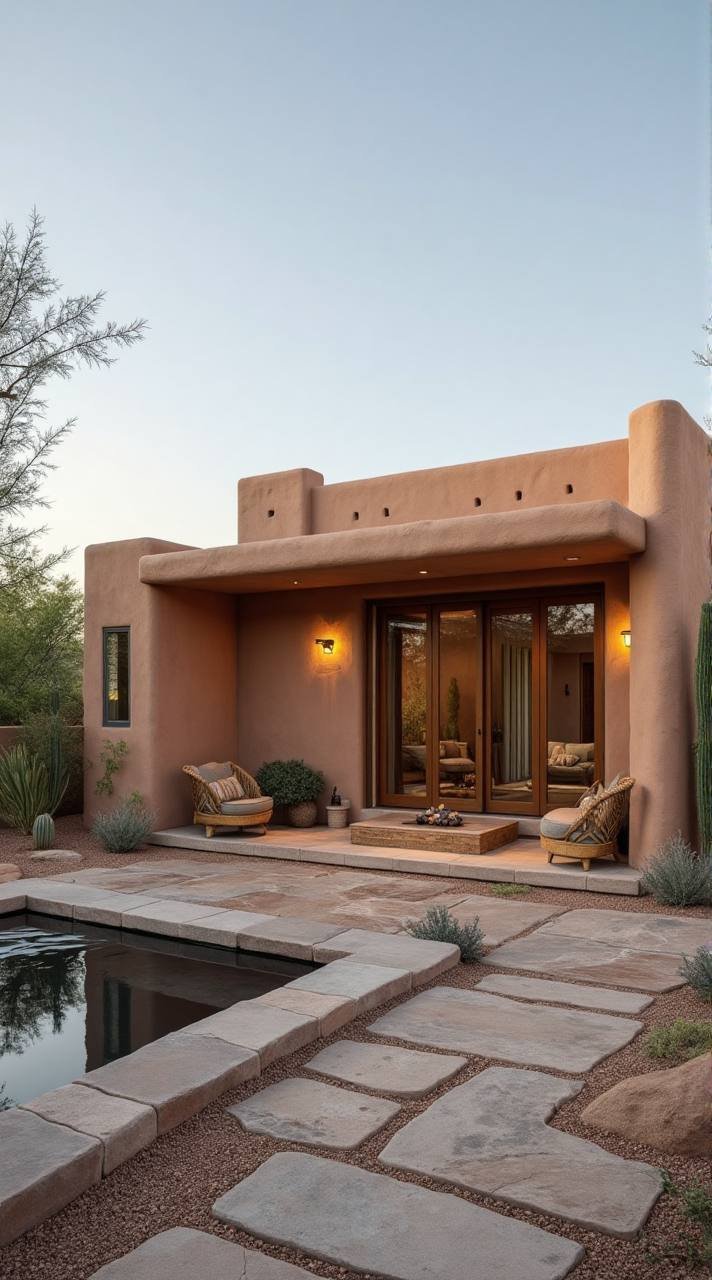 Desert Oasis Modular Retreat: A Tranquil Blend of Earthy Warmth and Modern Comfort