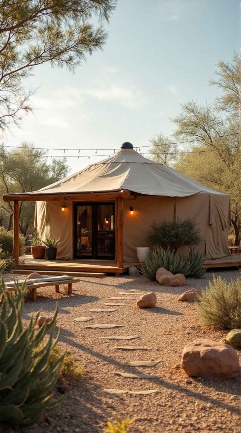 15+ Off-Grid Yurts Cabin Homes Design Ideas you will want to copy! - Off Grid Luxury Yurt Vacation Rentals With Private Bathroom