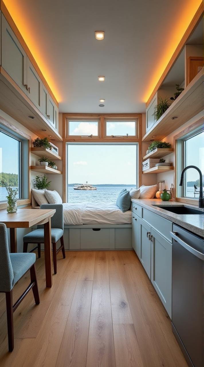 Floating Tiny Home Interior