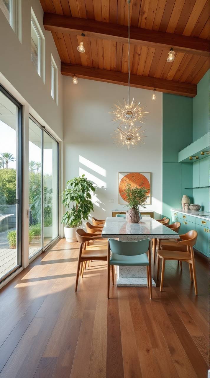 Iconic Butterfly Roof Mid-Century Home Interior