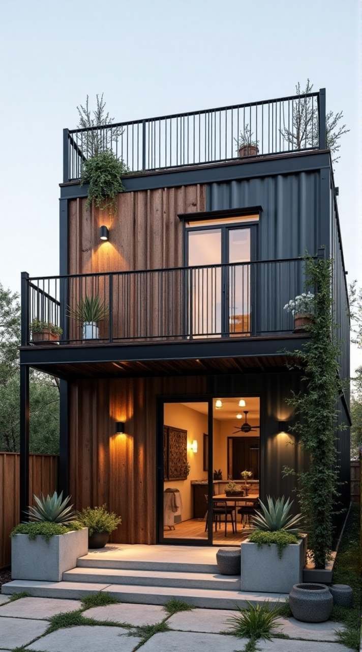 Industrial Chic Modular Loft: Urban Design with a Warm Edge