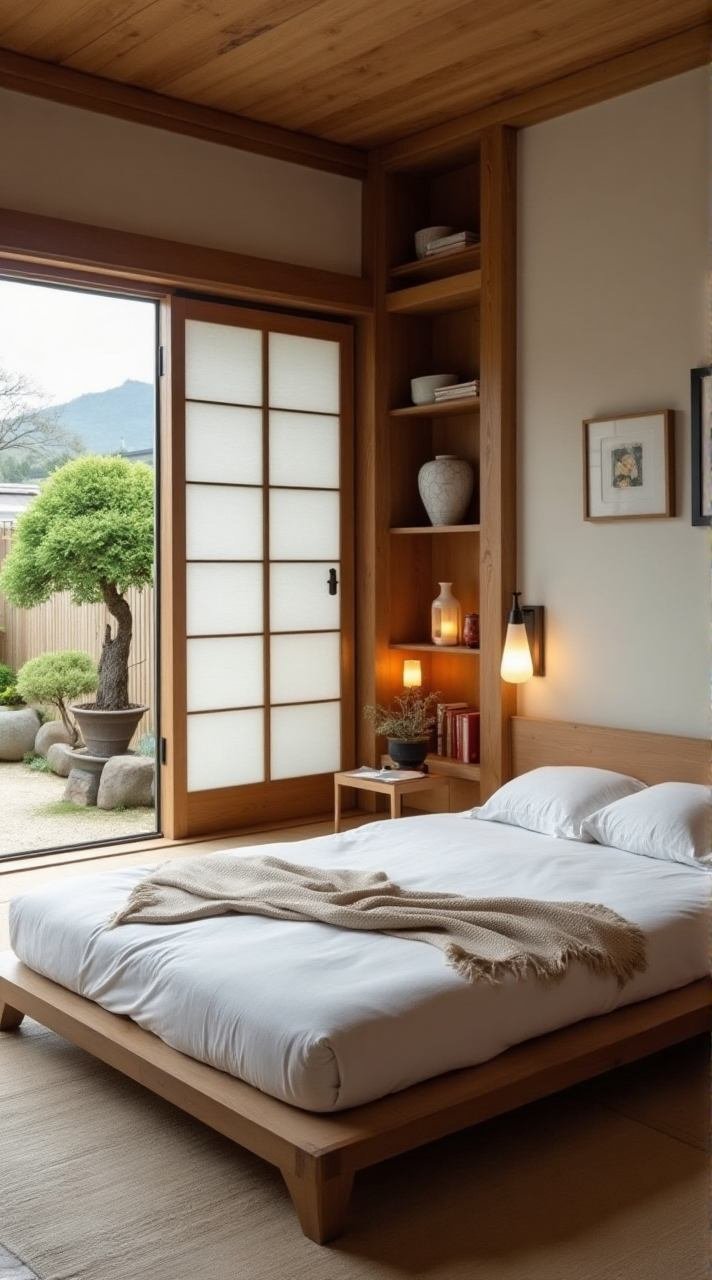 Japandi Zen Bedroom – Where Minimalism Meets Tranquility