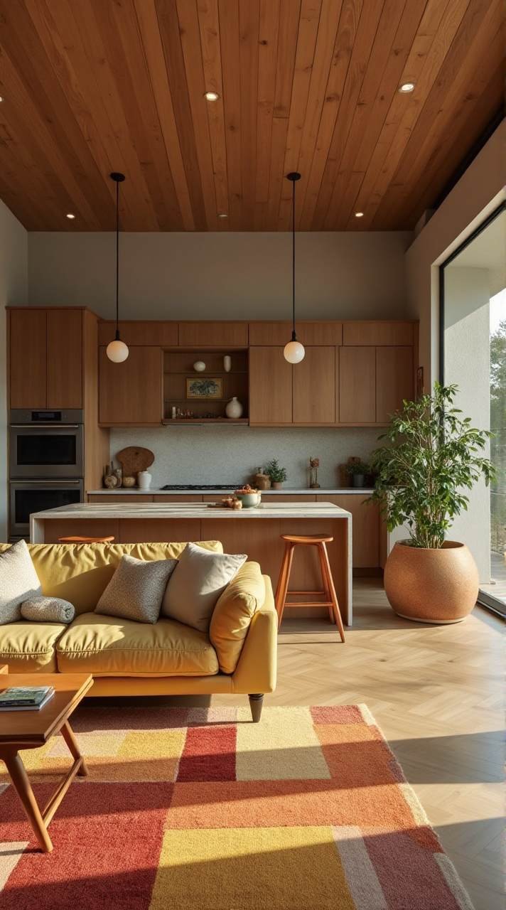 Mid-Century Modern Modular Retreat Interior