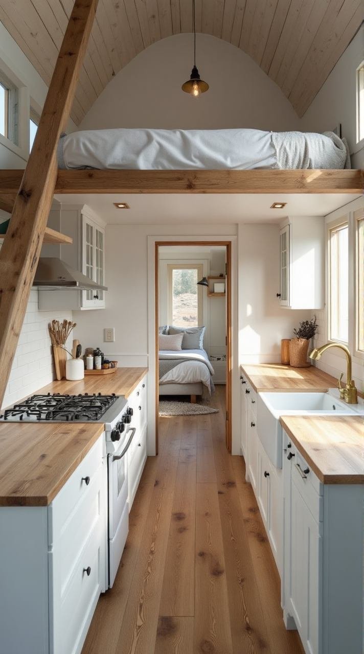 Modern Scandinavian Tiny House Interior