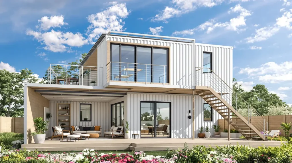 Modular Shipping Container Home with Open-Concept Designs