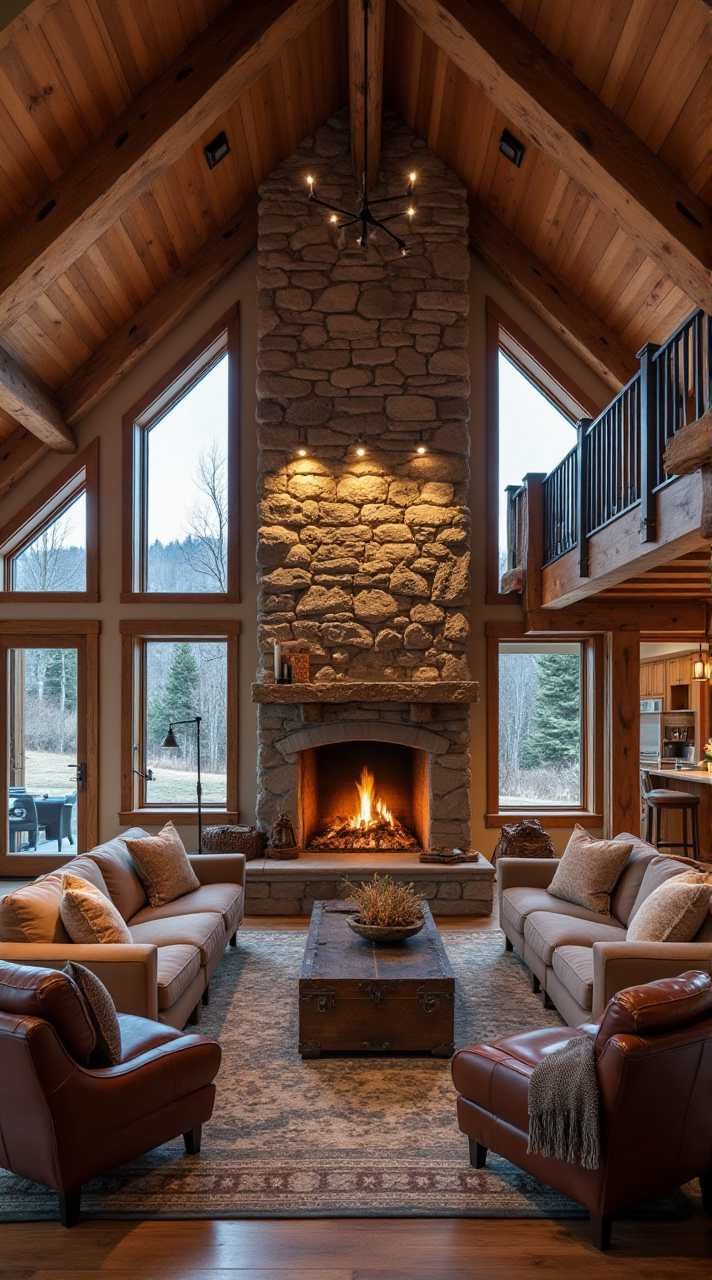 Rustic Chalet - Cozy Mountain Escape Interior