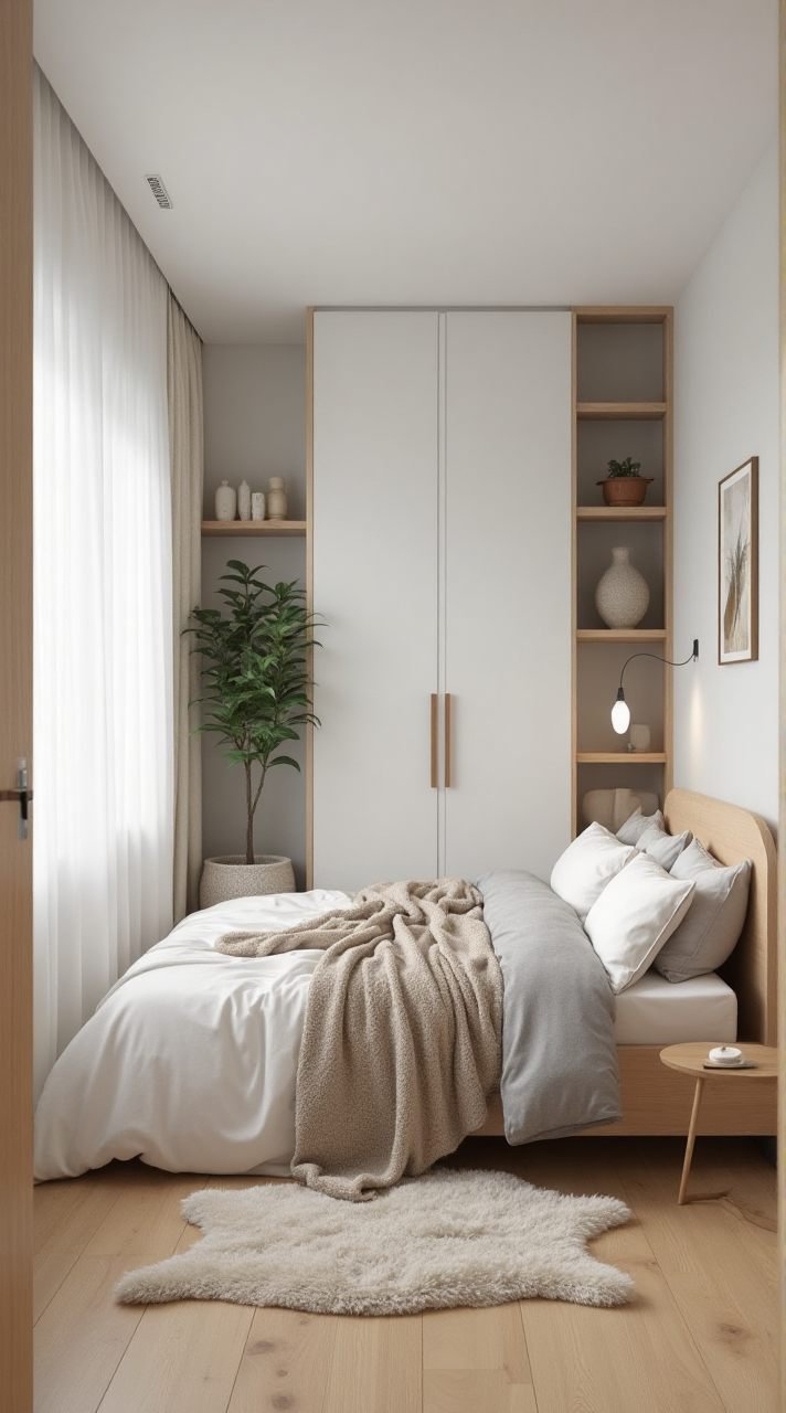 Effortless Calm: Scandinavian Serenity Bedroom Retreat