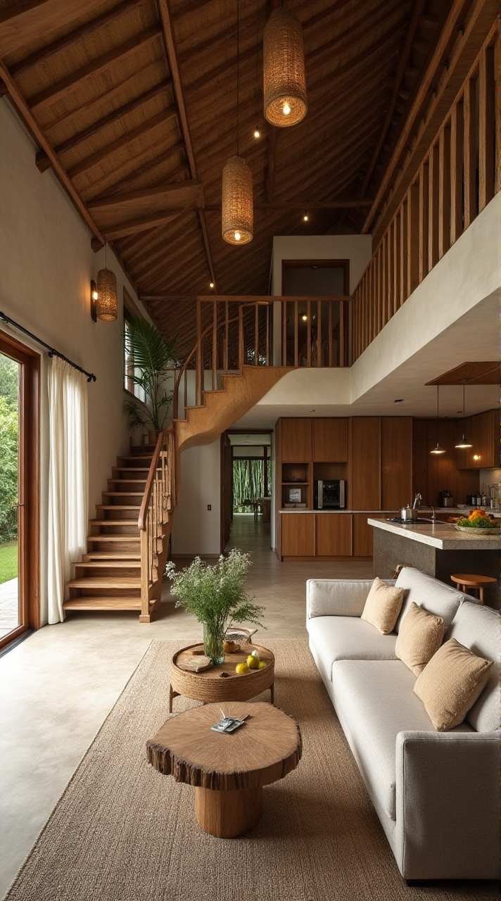 Tropical Oasis - Open-Air Concept with Natural Materials Interior