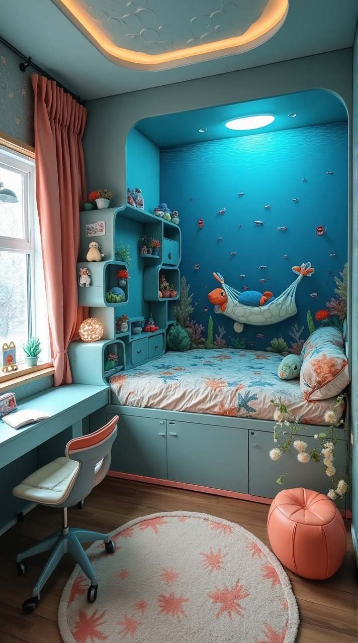 Coral Reef Dreamscape – Underwater Adventure Room