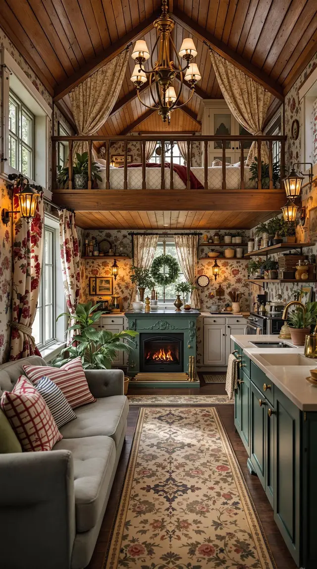 Victorian-Inspired Tiny House Interior