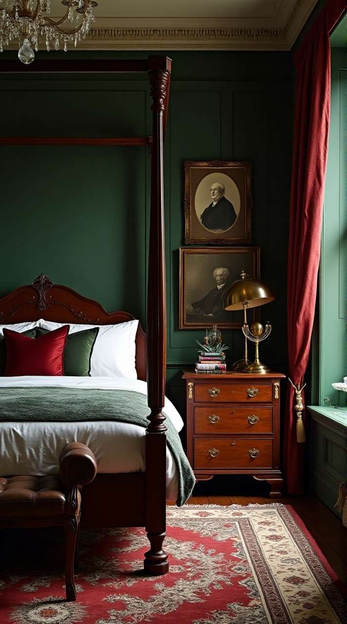 Timeless Elegance – A Vintage Gentleman’s Bedroom Lounge