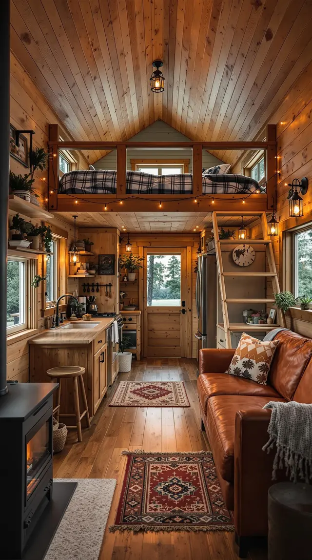 Woodland Retreat Tiny House Interior