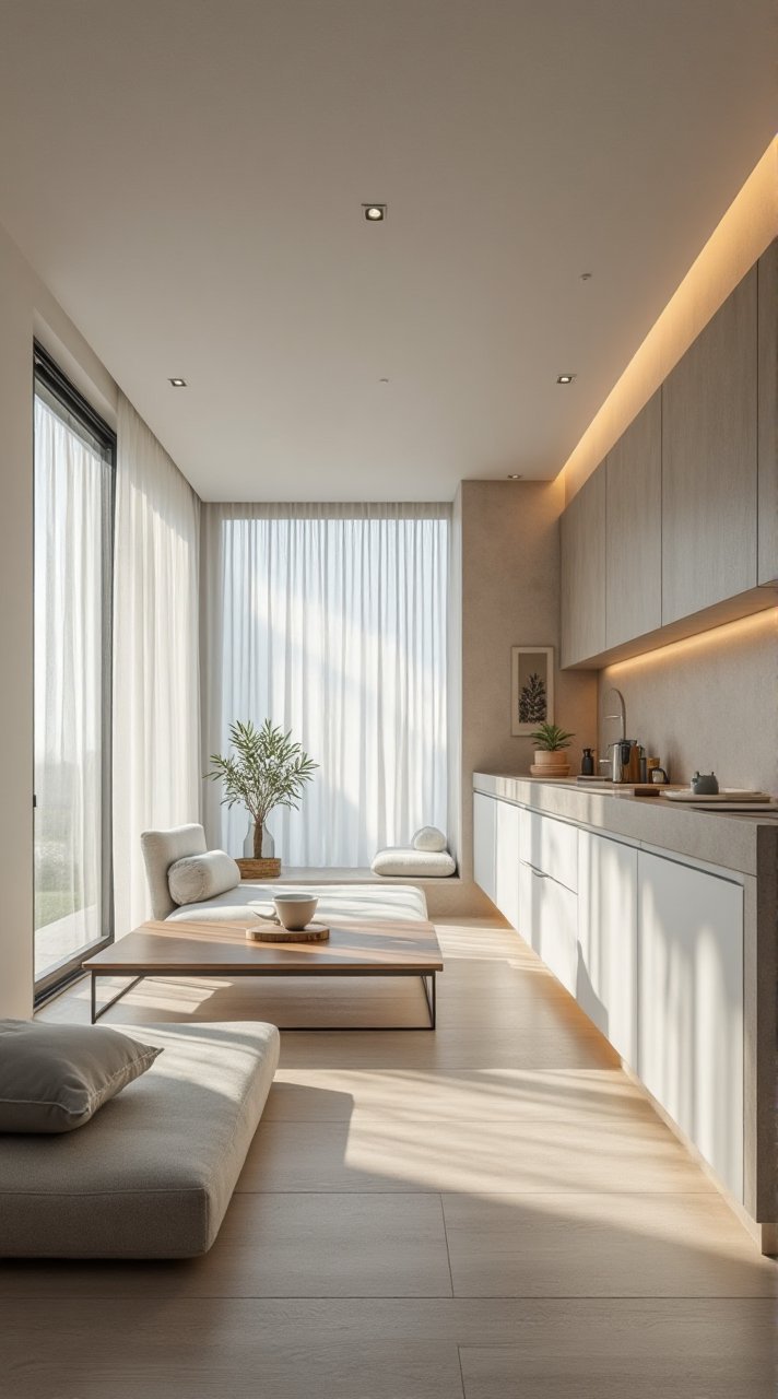 Zen Minimalist Modular Sanctuary Interior
