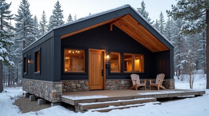 Alpine Lodge Retreat: Cozy Sophistication in the Heart of the Mountains