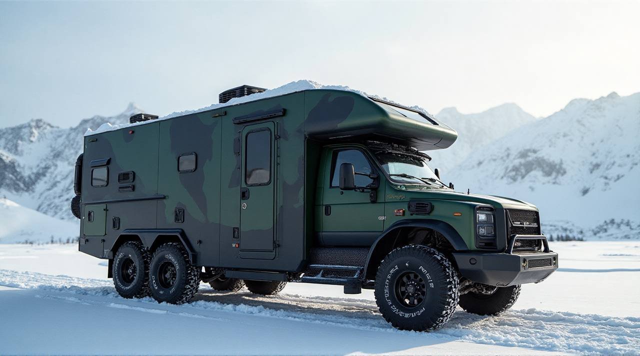 Arctic Explorer – Rugged Expedition RV for Extreme Adventures