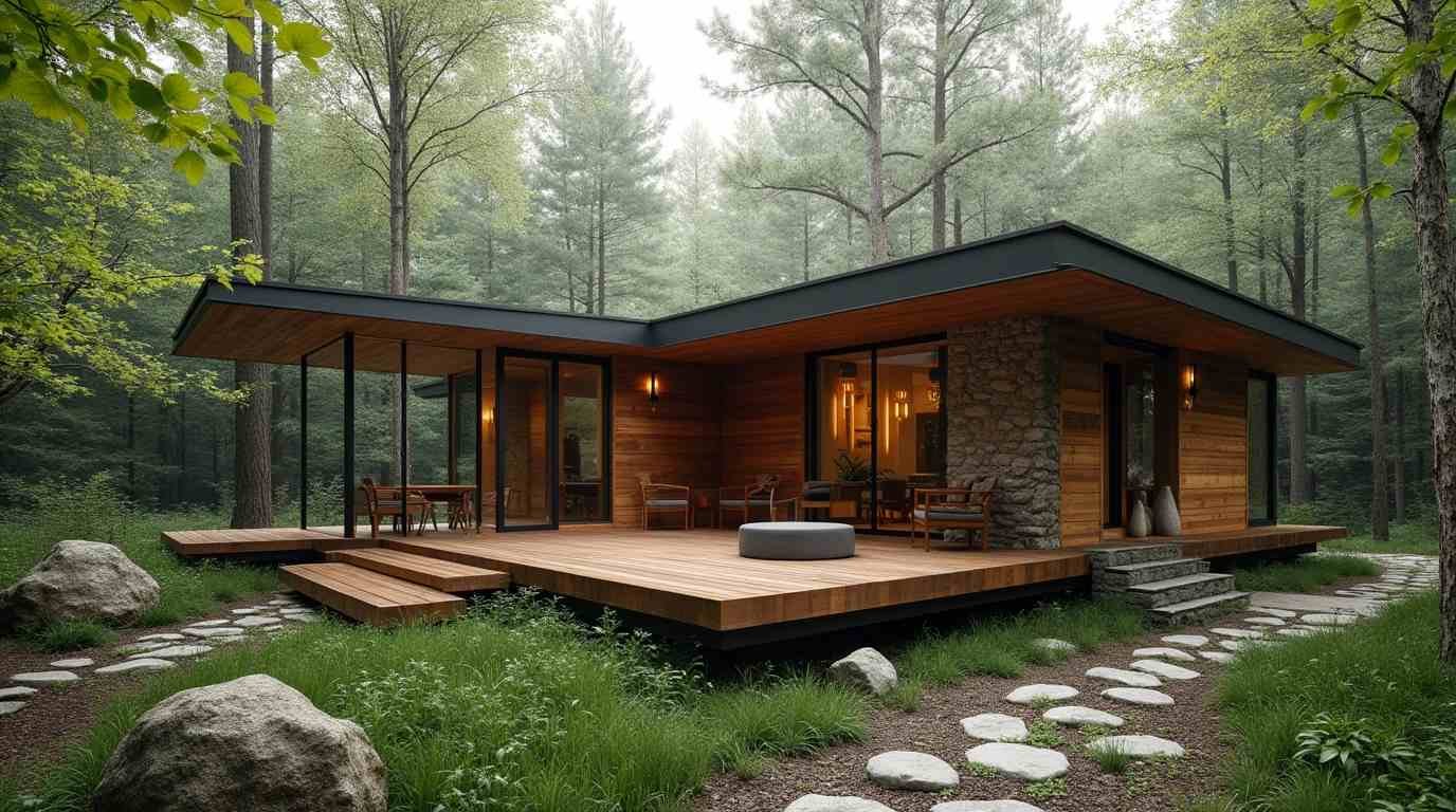 Contemporary Forest Retreat: A Modern Escape Surrounded by Nature