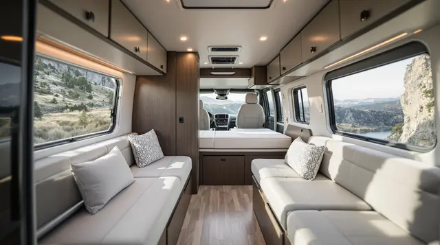 Explorer - Minimalist and Mobile RV interior