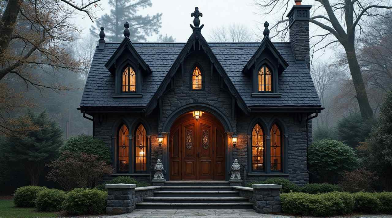 Gothic Revival Tiny Home – A Dark & Dramatic Hideout