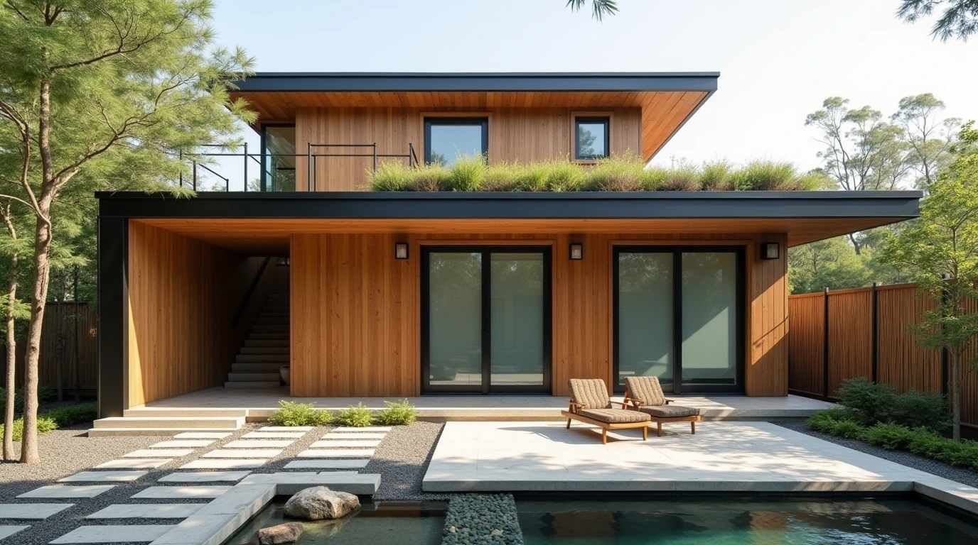 Modern Zen Sanctuary: A Harmonious Blend of Nature and Design