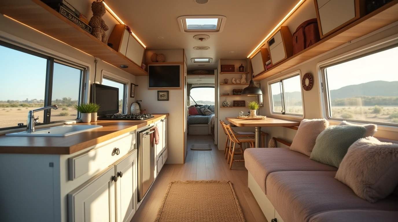 Nomadic Chic Trailer interior