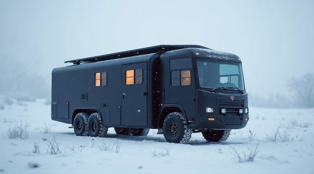 Stealth and Comfort – Off-Grid Arctic Explorer RV