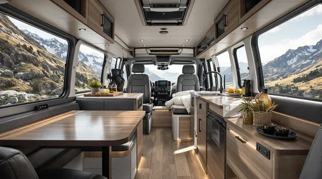 The Adventure Van - Urban Meets Rugged RV interior