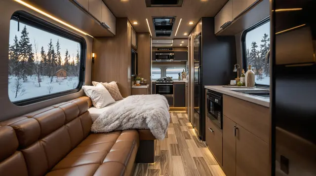 The Arctic Pioneer - Cold-Weather Ready RV interior