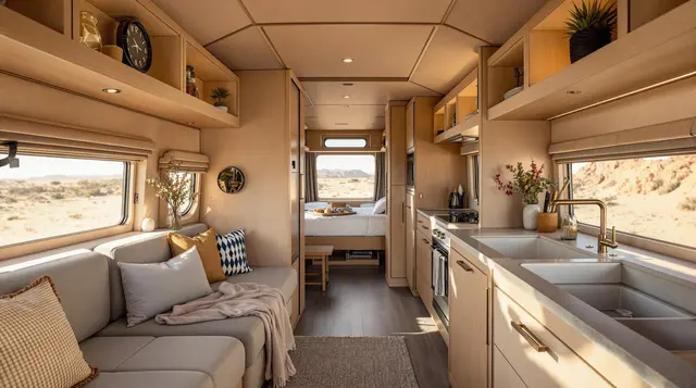 The Desert Roamer - Desert-Inspired Luxury RV interior