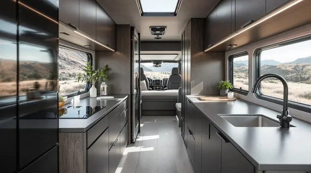 The Urban Rover - Modern Off-Grid Urban RV Interior interior