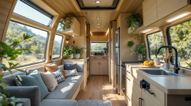 The Wilderness Explorer - Nature-Focused Eco RV interior