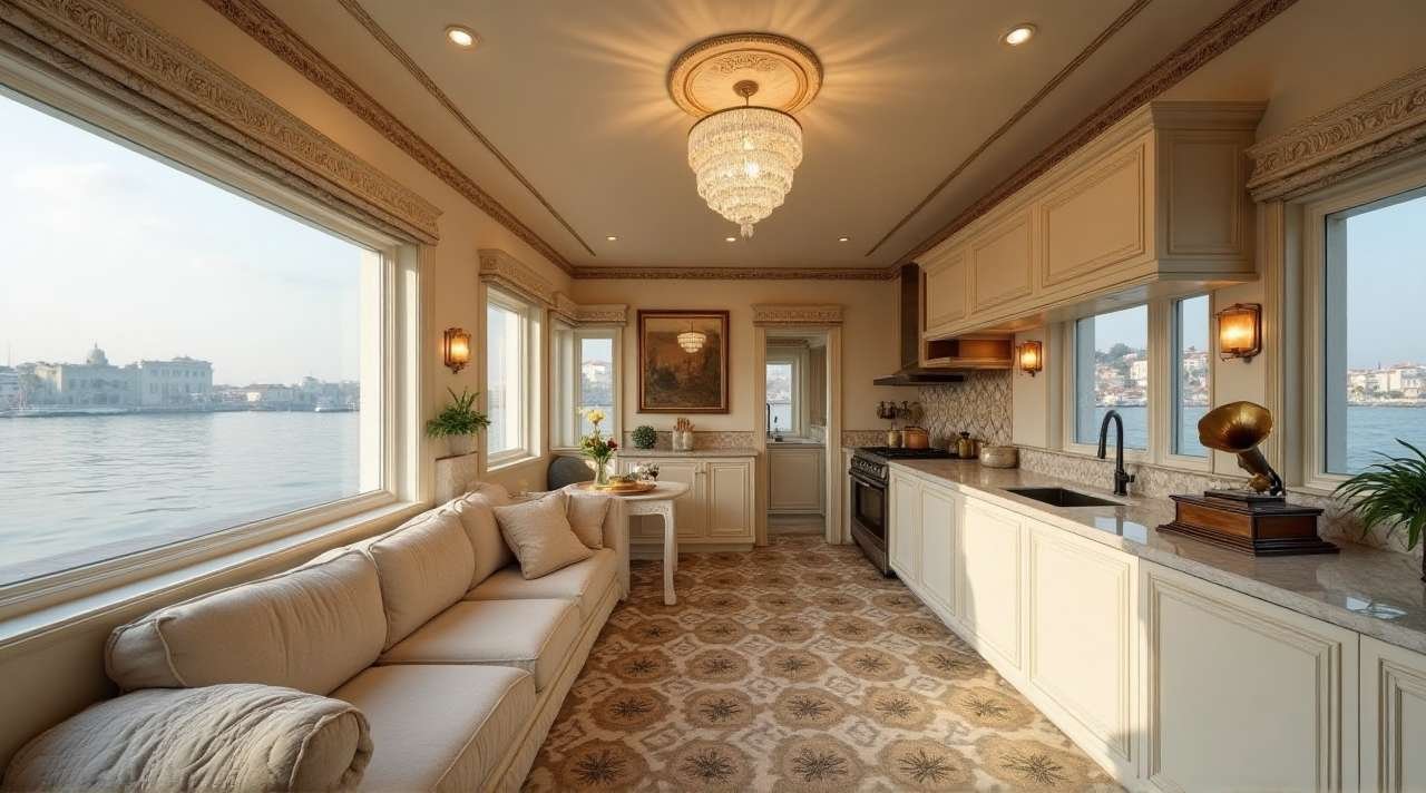 Venetian Floating Tiny Home – The Ultimate Luxury Houseboat Interior