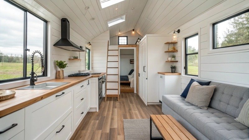 Sleek, Mobile, and Off-Grid – The Ultimate Tiny Home for the Modern Nomad interior