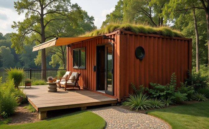 Rust & Rugs: Bohemian Nomad Den in a Container