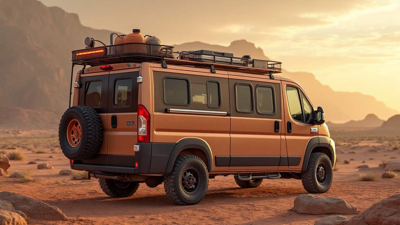 Clay Horizon Cruiser – Earth-Toned Van Built for Desert Wandering