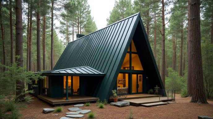 Evergreen Retreat A-Frame – Where Modern Elegance Meets the Forest