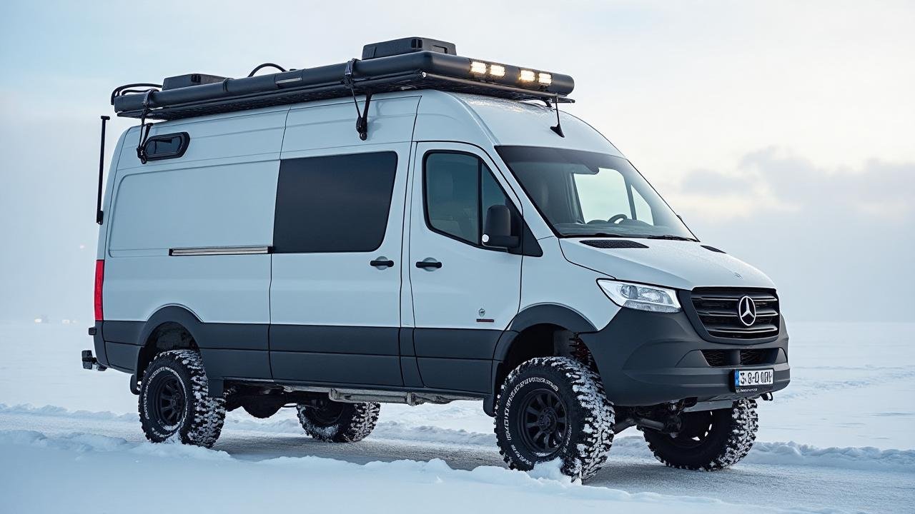 Snowbound Elegance – French Nordic Minimalist Winter Van
