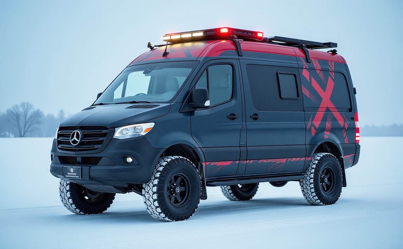 Frostfire Raider – Blizzard-Proof Van Built for Arctic Thrills