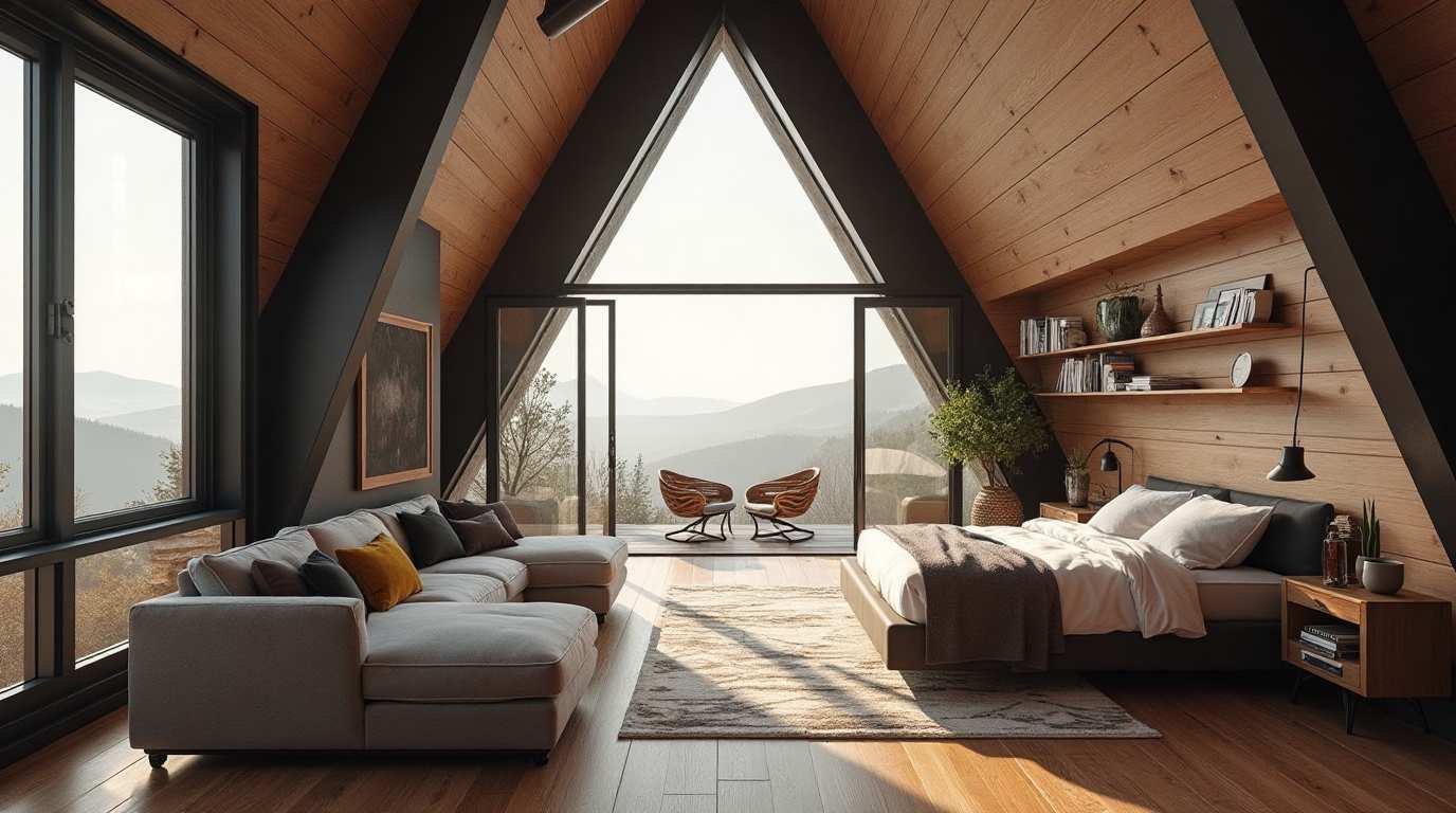 Horizon View A-Frame - Stylish and Open With Breathtaking Views Interior