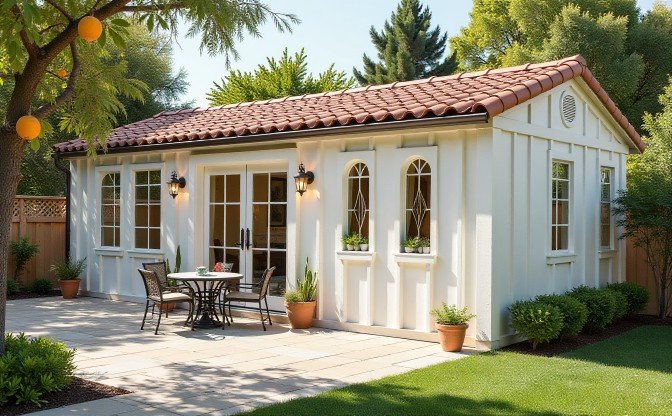 Sun-Kissed Serenity: Mediterranean Container Sunroom