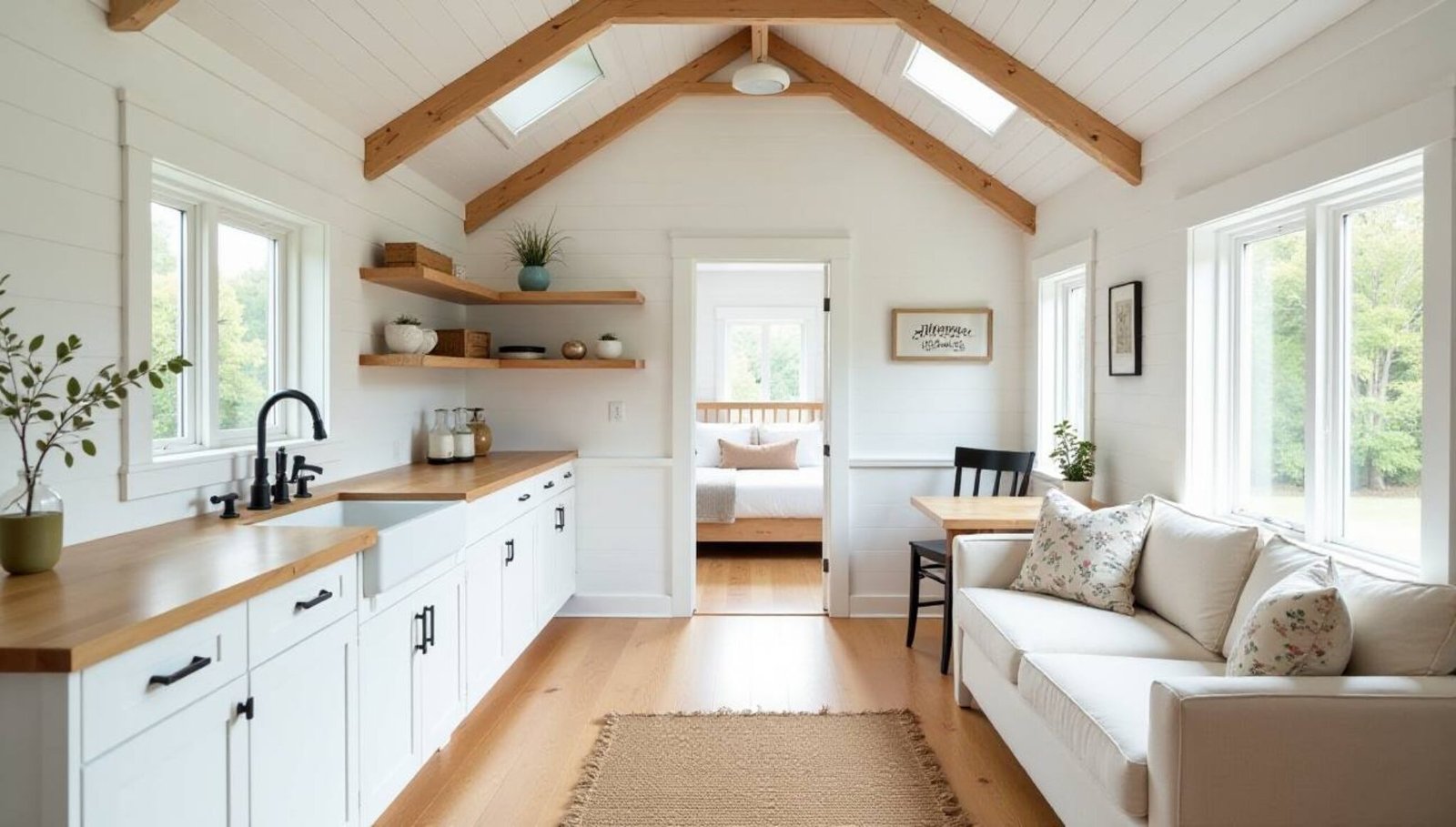 Modern Farmhouse Tiny Homes: 15 Cozy Spaces with Shiplap Walls, Farm ...