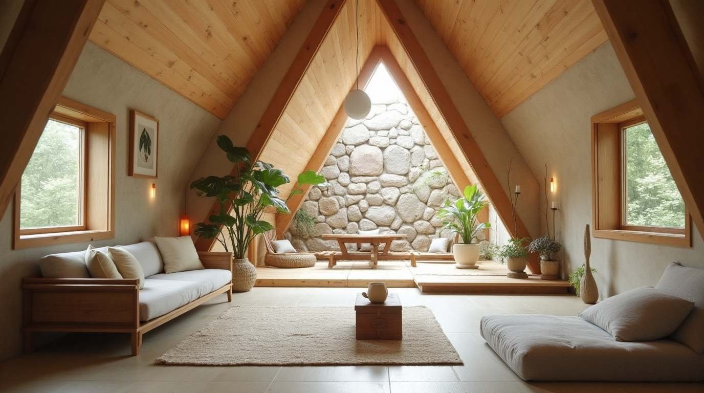 Serene Zen A-Frame - Tranquil Escape Interior