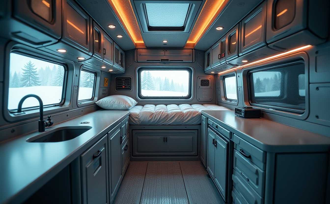 Stormwatcher – High-Wind, High-Altitude Tactical Science Van interior