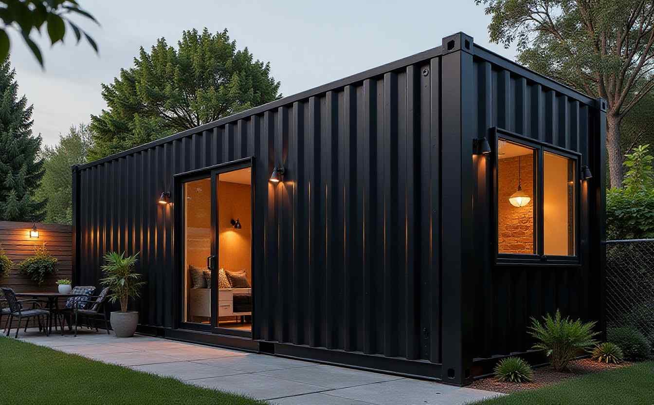 Onyx & Concrete: Urban Container Loft Studio