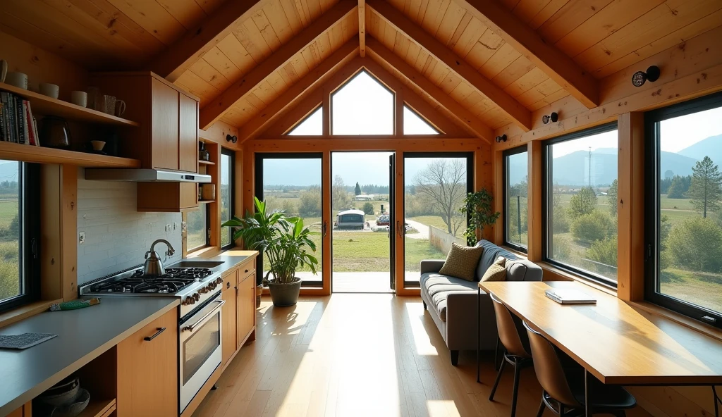 Art Studio Tiny Home interior